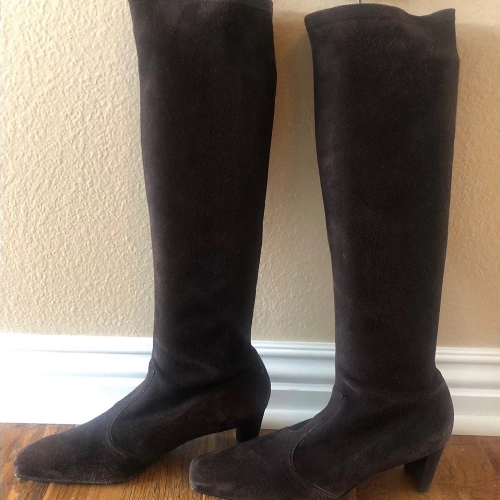 Chocolate Stuart Weitzman boots